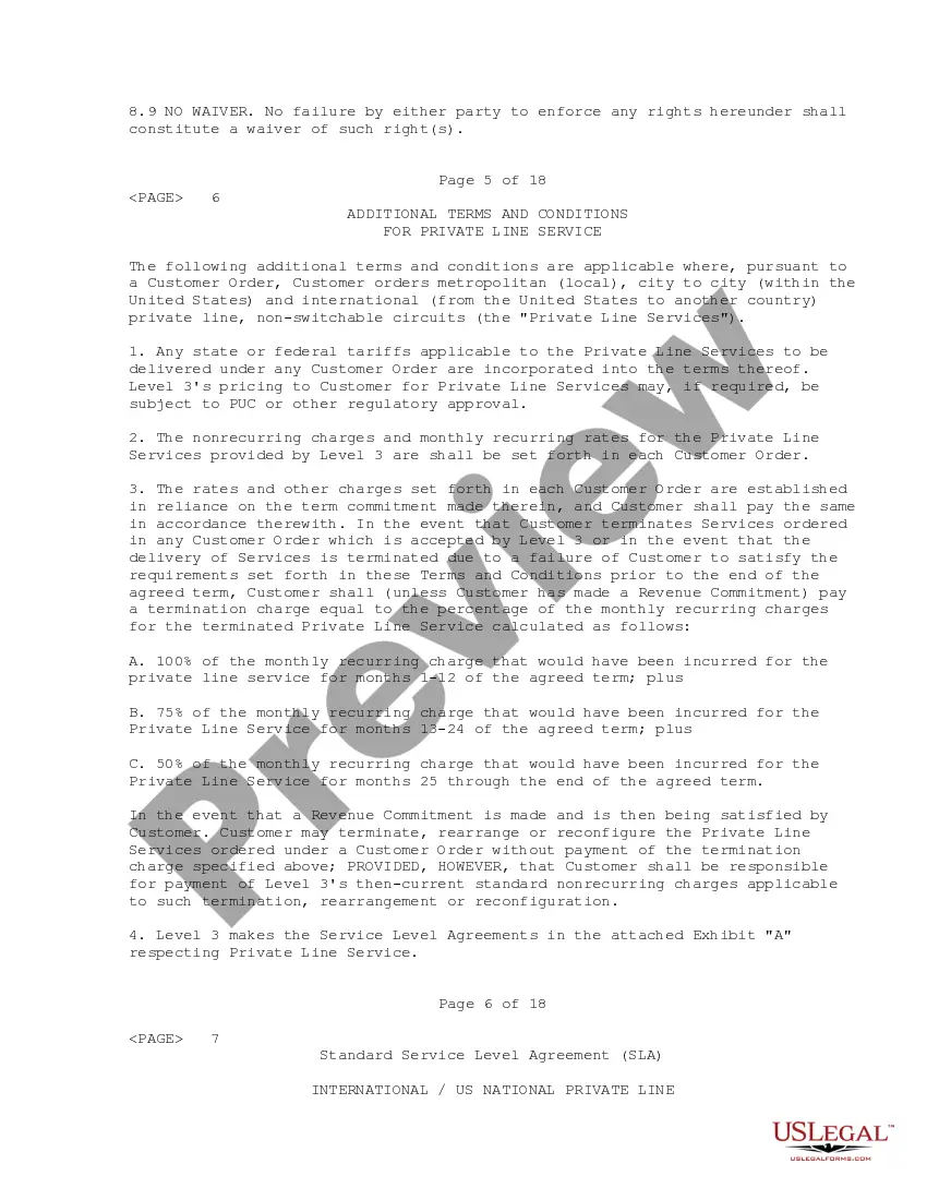 Get Private Line Service Level Agreement Preview Private Line Service Level Agreement
