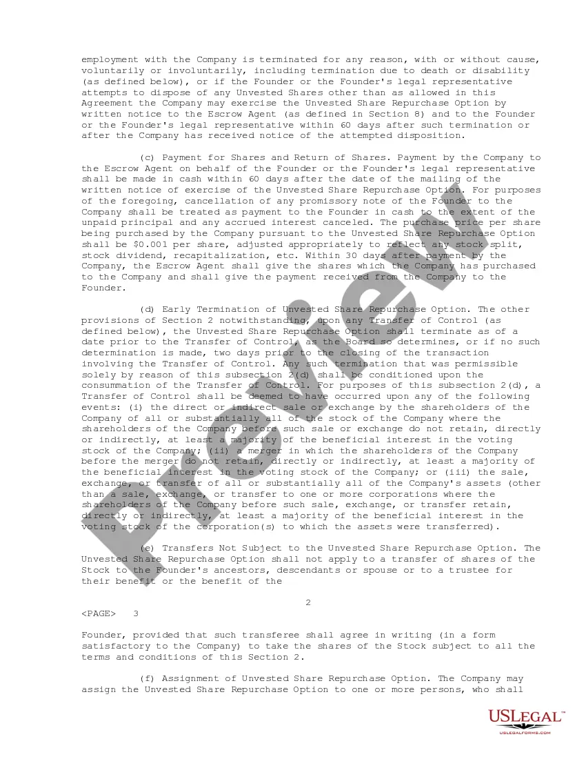Get Sample Founder Stock Purchase Agreement between MachOne Communications, Inc. and Peter D. Olson Preview Sample Founder Stock Purchase Agreement between MachOne Communications, Inc. and Peter D. Olson