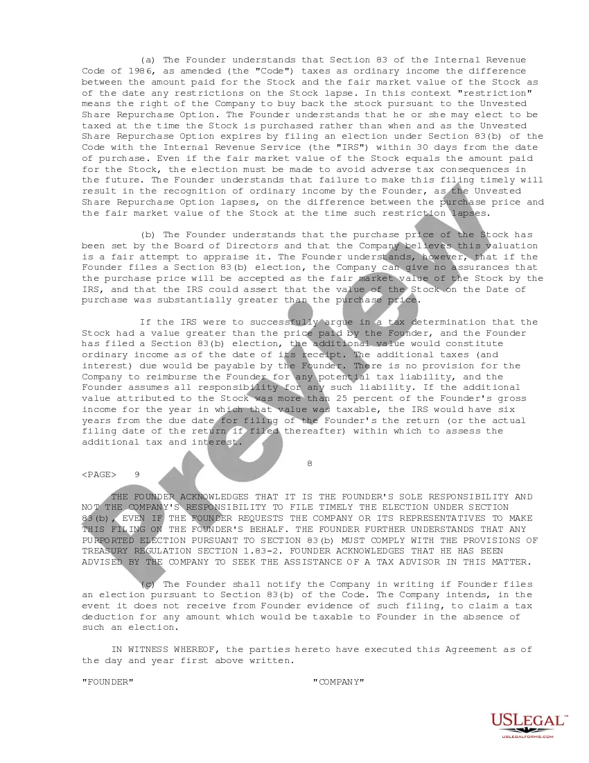Get Sample Founder Stock Purchase Agreement between MachOne Communications, Inc. and Peter D. Olson Preview Sample Founder Stock Purchase Agreement between MachOne Communications, Inc. and Peter D. Olson