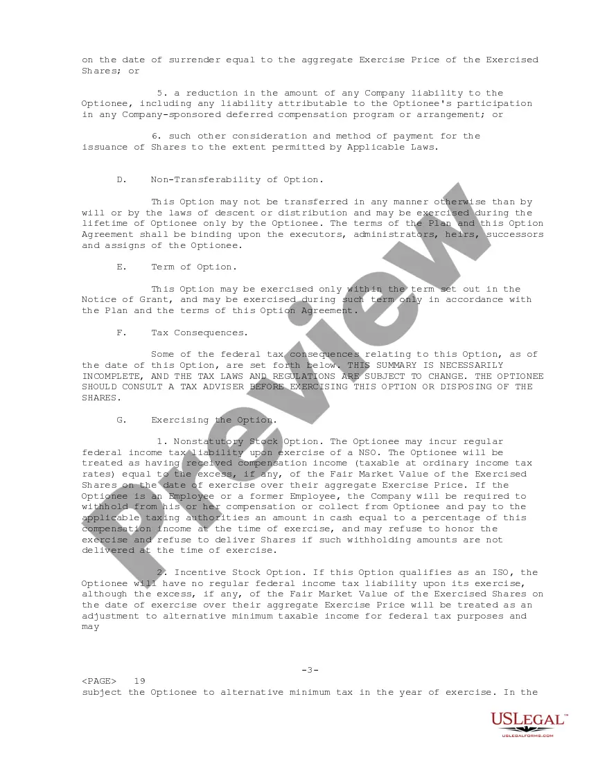 Get Stock Option Agreement of Turnstone Systems, Inc. Preview Stock Option Agreement of Turnstone Systems, Inc.