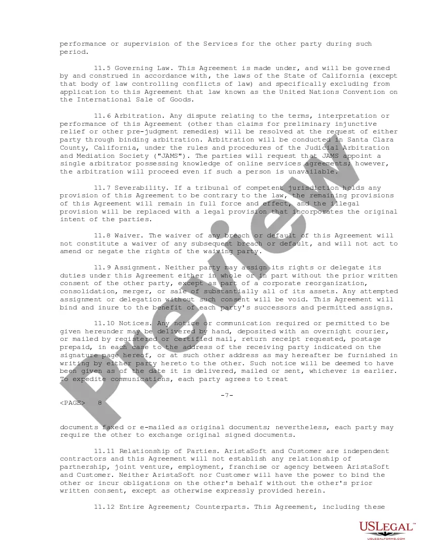 Get Application Services Agreement between AristaSoft Corporation and Turnstone Systems Preview Application Services Agreement between AristaSoft Corporation and Turnstone Systems