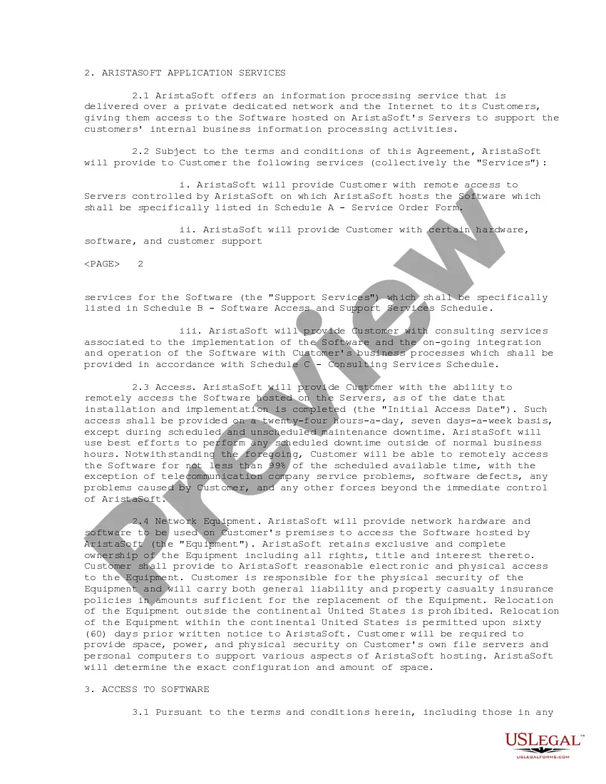 Get Application Services Agreement between AristaSoft Corporation and Turnstone Systems Preview Application Services Agreement between AristaSoft Corporation and Turnstone Systems