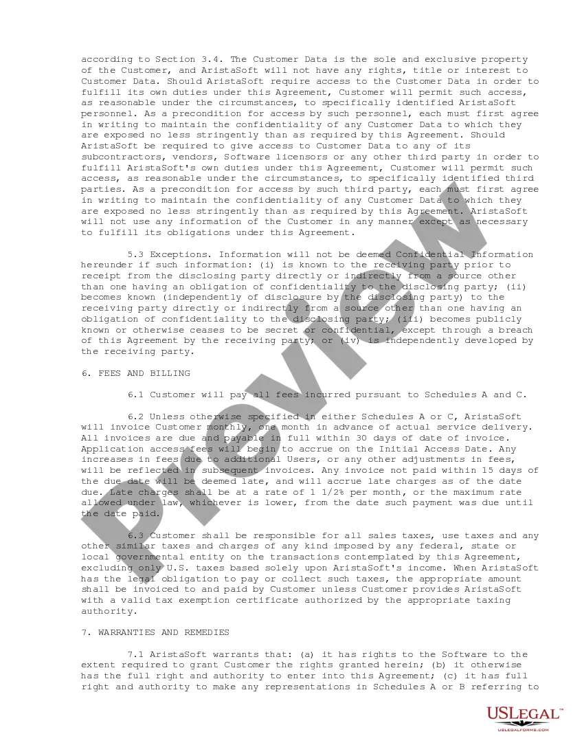 Get Application Services Agreement between AristaSoft Corporation and Turnstone Systems Preview Application Services Agreement between AristaSoft Corporation and Turnstone Systems