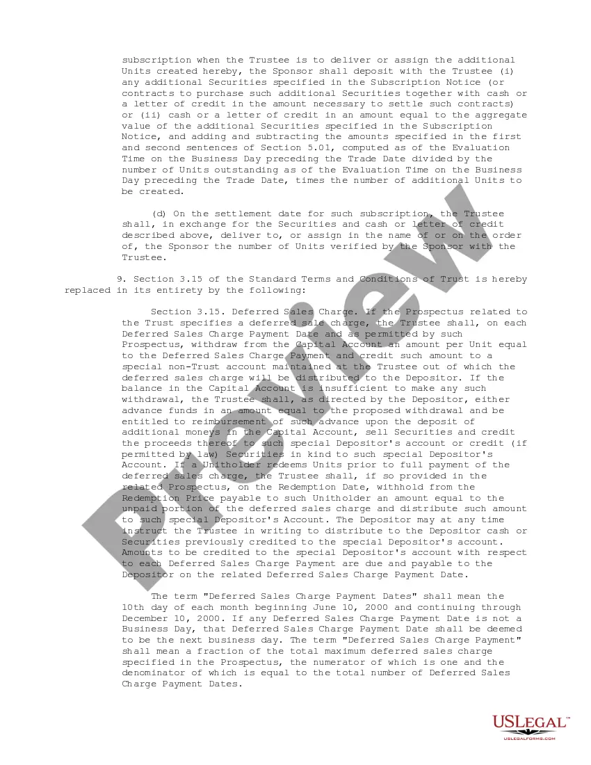 Preview Trust Agreement between Van Kampen Foods, Inc., American Portfolio Evaluation Services, Van Kampen Investment Advisory Corp., and The Bank of New York
