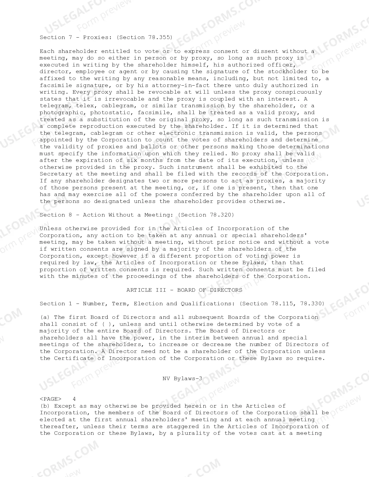 Preview Bylaws of Theatre, Inc.