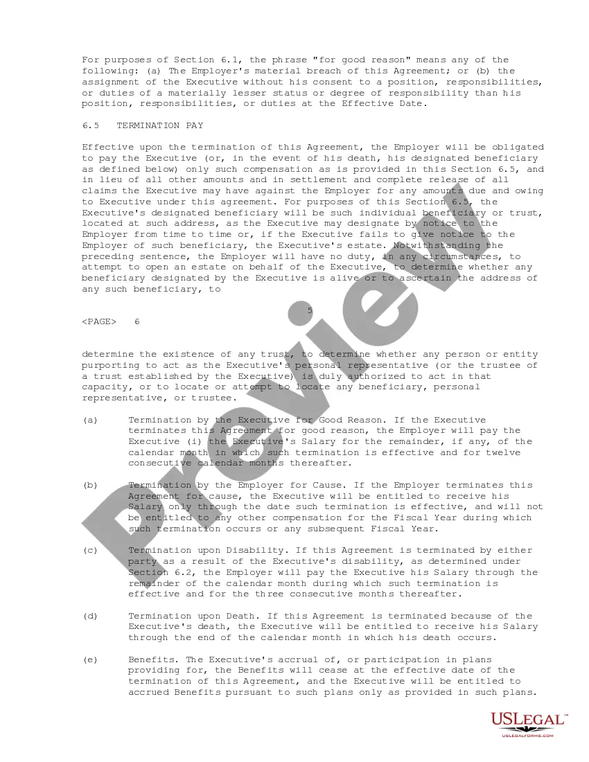 Get Sample Executive Employment Agreement for Global Access Pagers, Inc. Preview Sample Executive Employment Agreement for Global Access Pagers, Inc.