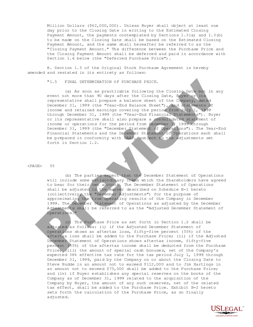Get Sample Amendment to Stock Purchase Agreement between Wynn's International, Goshen Rubber Co., Inc., shareholders and Berkshire Taconic Community Foundation Preview Sample Amendment to Stock Purchase Agreement between Wynn's International, Goshen Rubber Co., Inc., shareholders and Berkshire Taconic Community Foundation