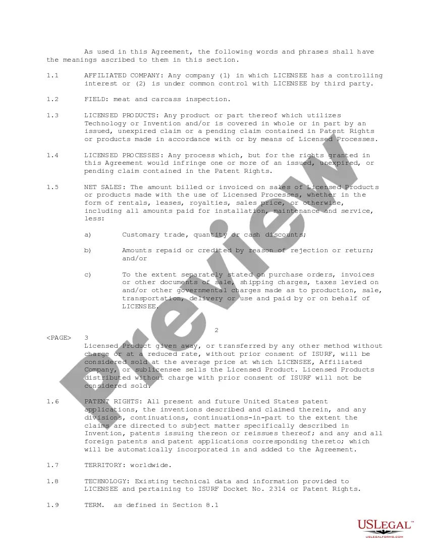 Preview Exclusive License Agreement between Iowa State University Research Foundation, Inc. and eMerge Interactive, Inc.