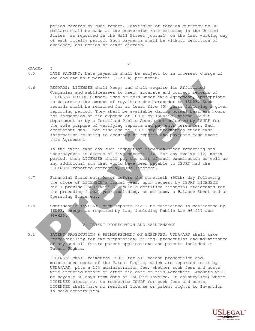 Preview Exclusive License Agreement between Iowa State University Research Foundation, Inc. and eMerge Interactive, Inc.