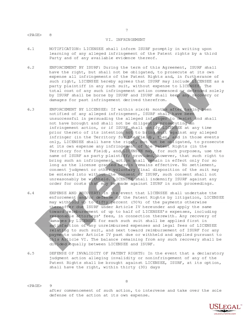 Preview Exclusive License Agreement between Iowa State University Research Foundation, Inc. and eMerge Interactive, Inc.