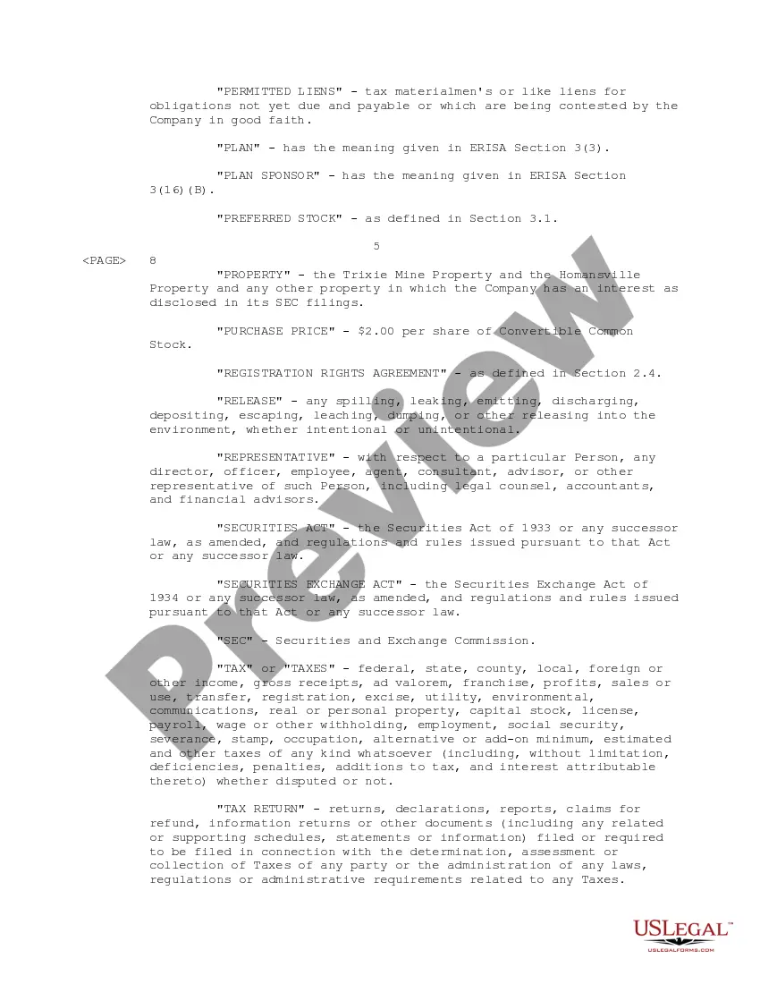 Get Sample Stock Purchase Agreement between Chief Consolidated Mining Company and Dimeling Preview Sample Stock Purchase Agreement between Chief Consolidated Mining Company and Dimeling