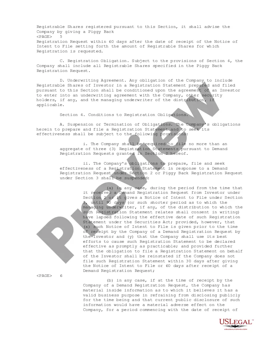 Preview Registration Rights Agreement between Chief Consolidated Mining Company and Dimeling