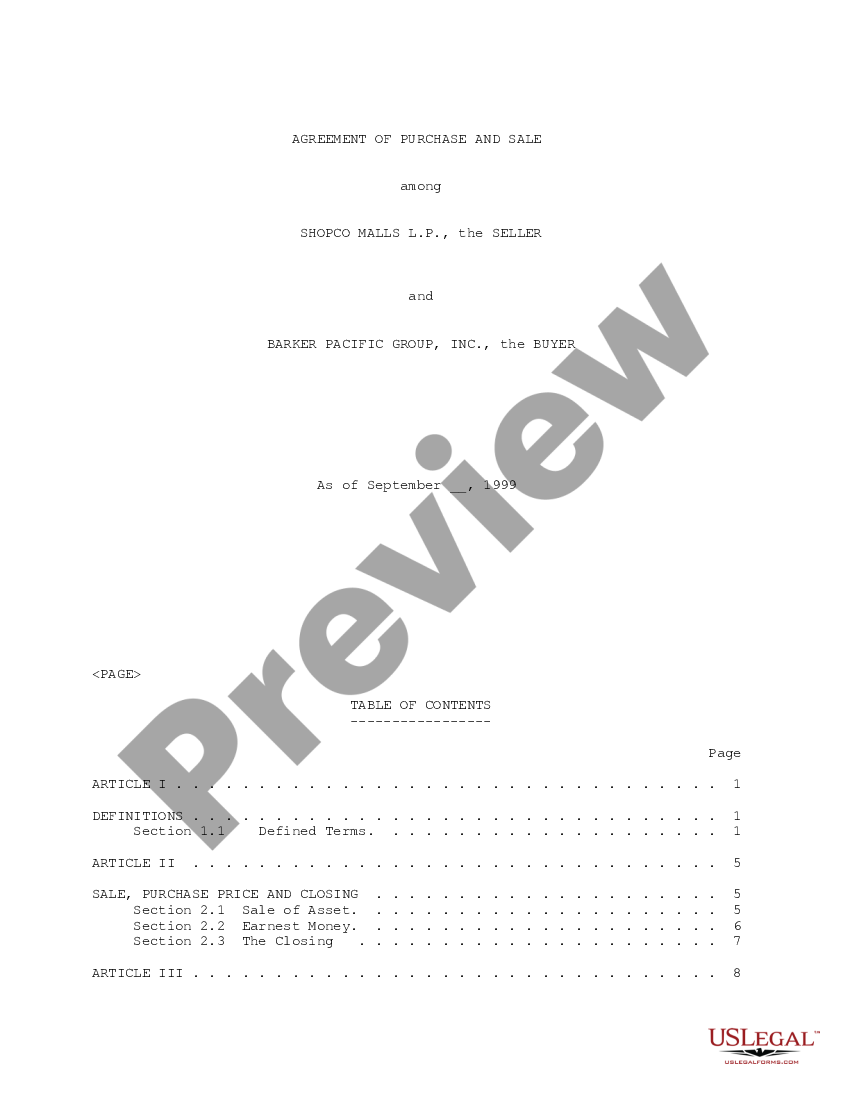 Sample Sale Agreement With Extrajudicial US Legal Forms