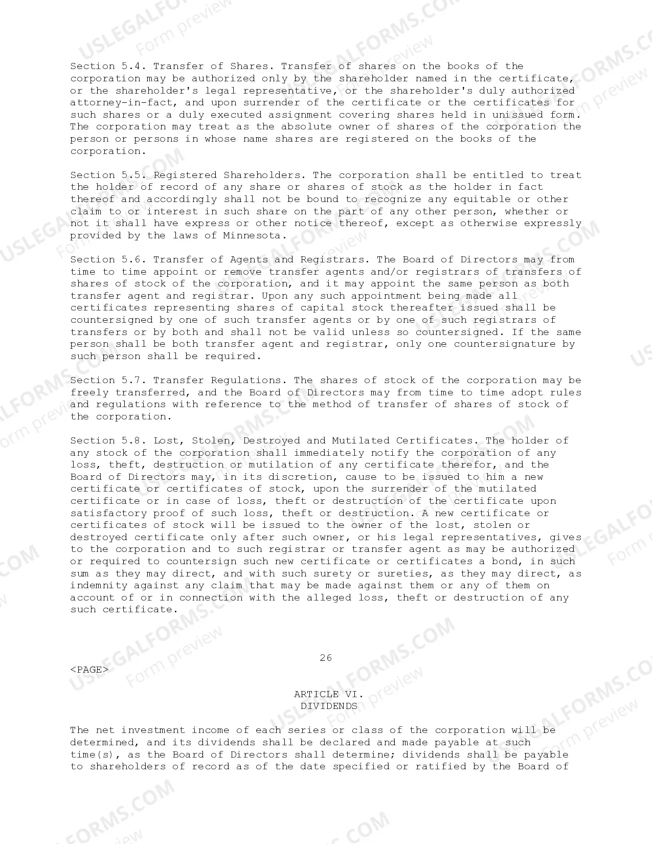 Preview Bylaws of First American Insurance Portfolios, Inc.