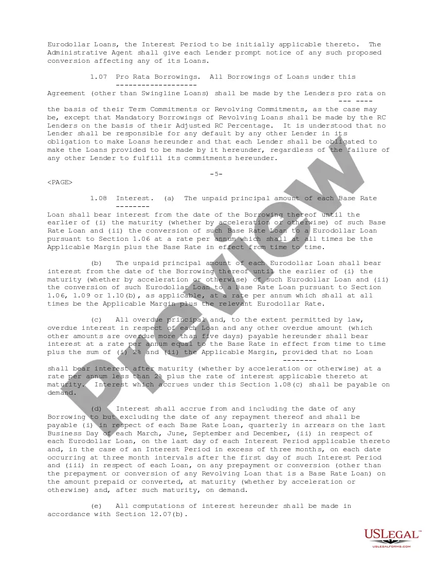 Get Credit Agreement between Unilab Corp, Various Lending Institutions, Bankers Trust Co and Merrill Lynch Capital Corp Preview Credit Agreement between Unilab Corp, Various Lending Institutions, Bankers Trust Co and Merrill Lynch Capital Corp