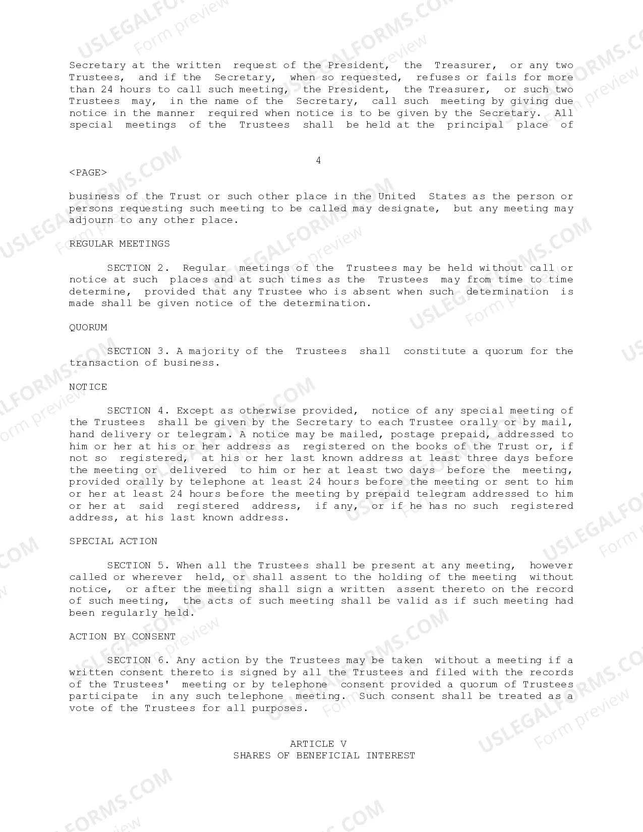 Preview Bylaws of Potomac Insurance Trust