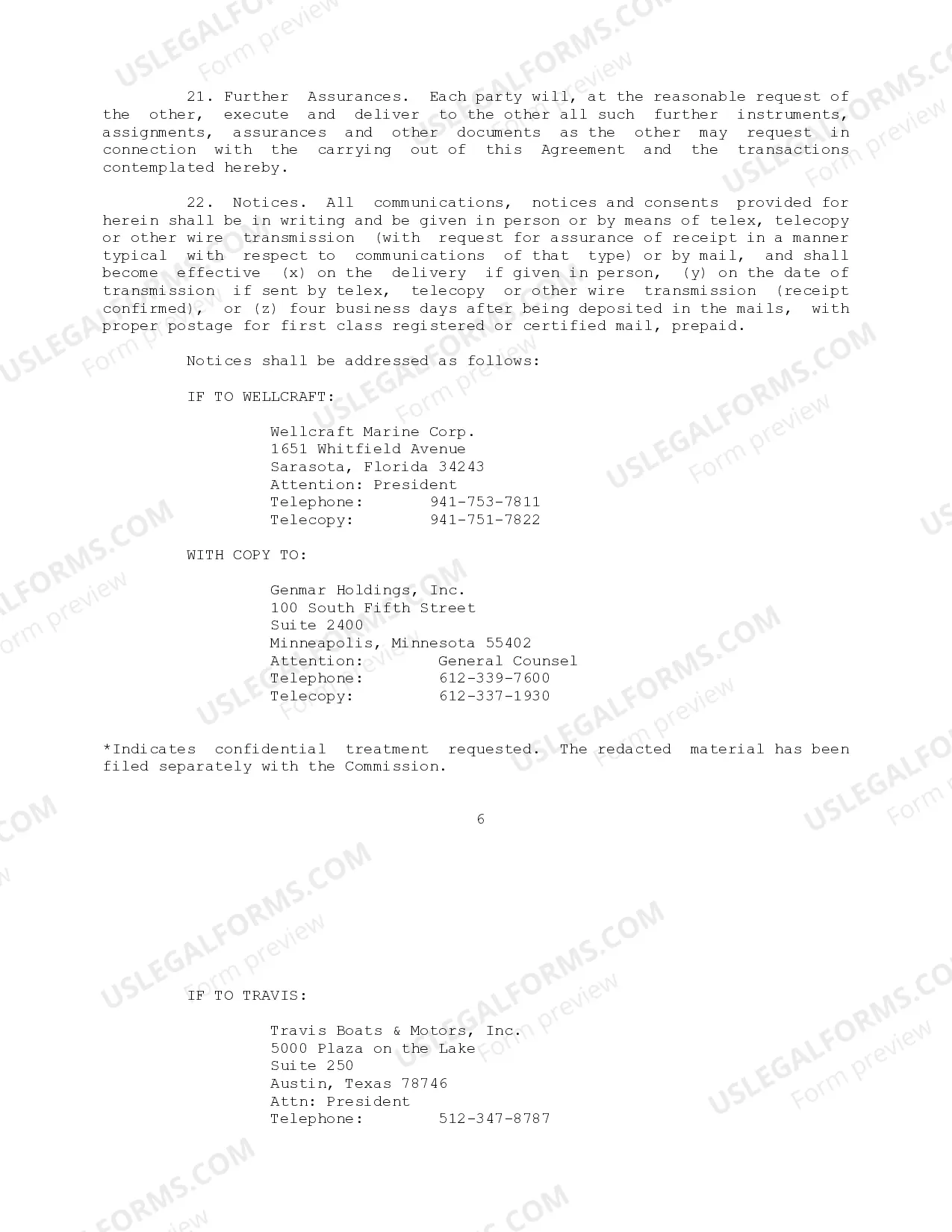 Preview Wellcraft Master Dealer Agreement