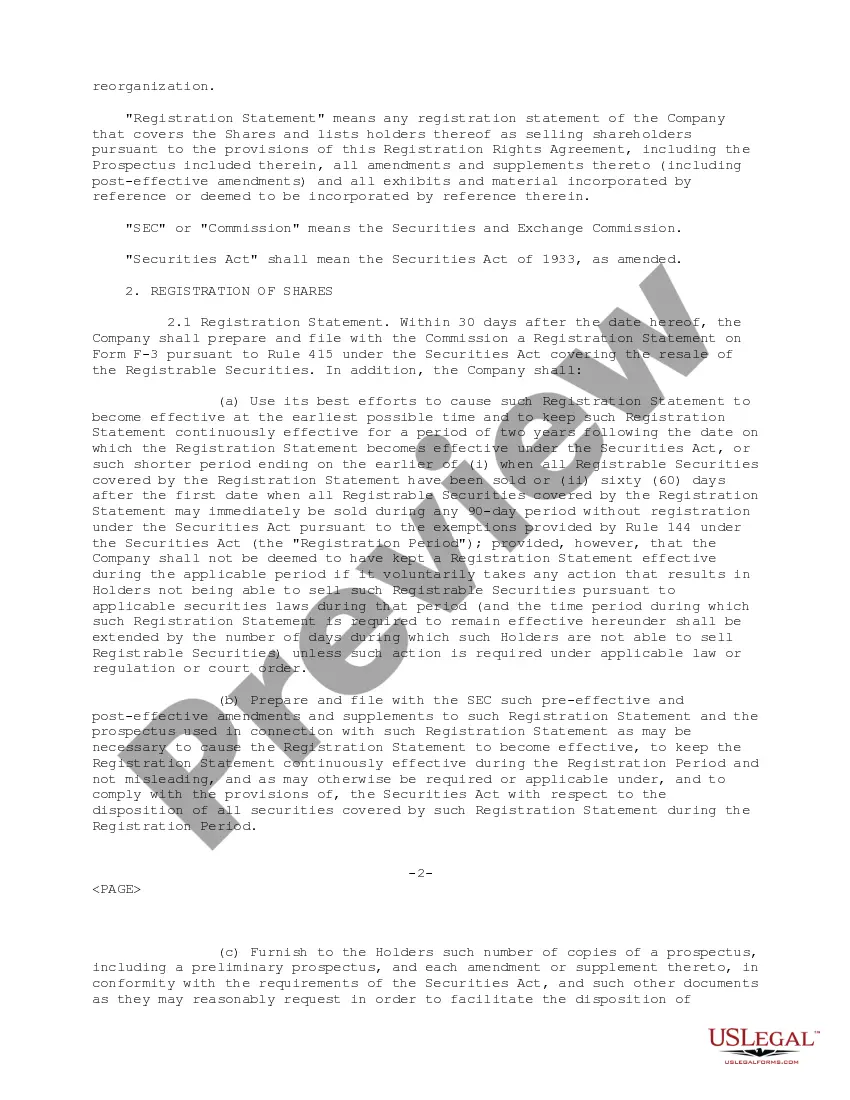 Get Registration Rights Agreement between Visible Genetics, Inc. and the purchasers of common shares of the company Preview Registration Rights Agreement between Visible Genetics, Inc. and the purchasers of common shares of the company