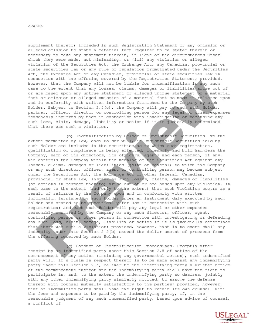 Get Registration Rights Agreement between Visible Genetics, Inc. and the purchasers of common shares of the company Preview Registration Rights Agreement between Visible Genetics, Inc. and the purchasers of common shares of the company
