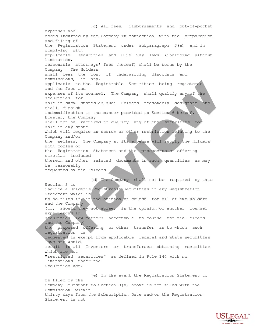 Get Registration Rights Agreement between ObjectSoft Corp. and Investors regarding sale and purchase of 6% Series G convertible preferred stocks Preview Registration Rights Agreement between ObjectSoft Corp. and Investors regarding sale and purchase of 6% Series G convertible preferred stocks