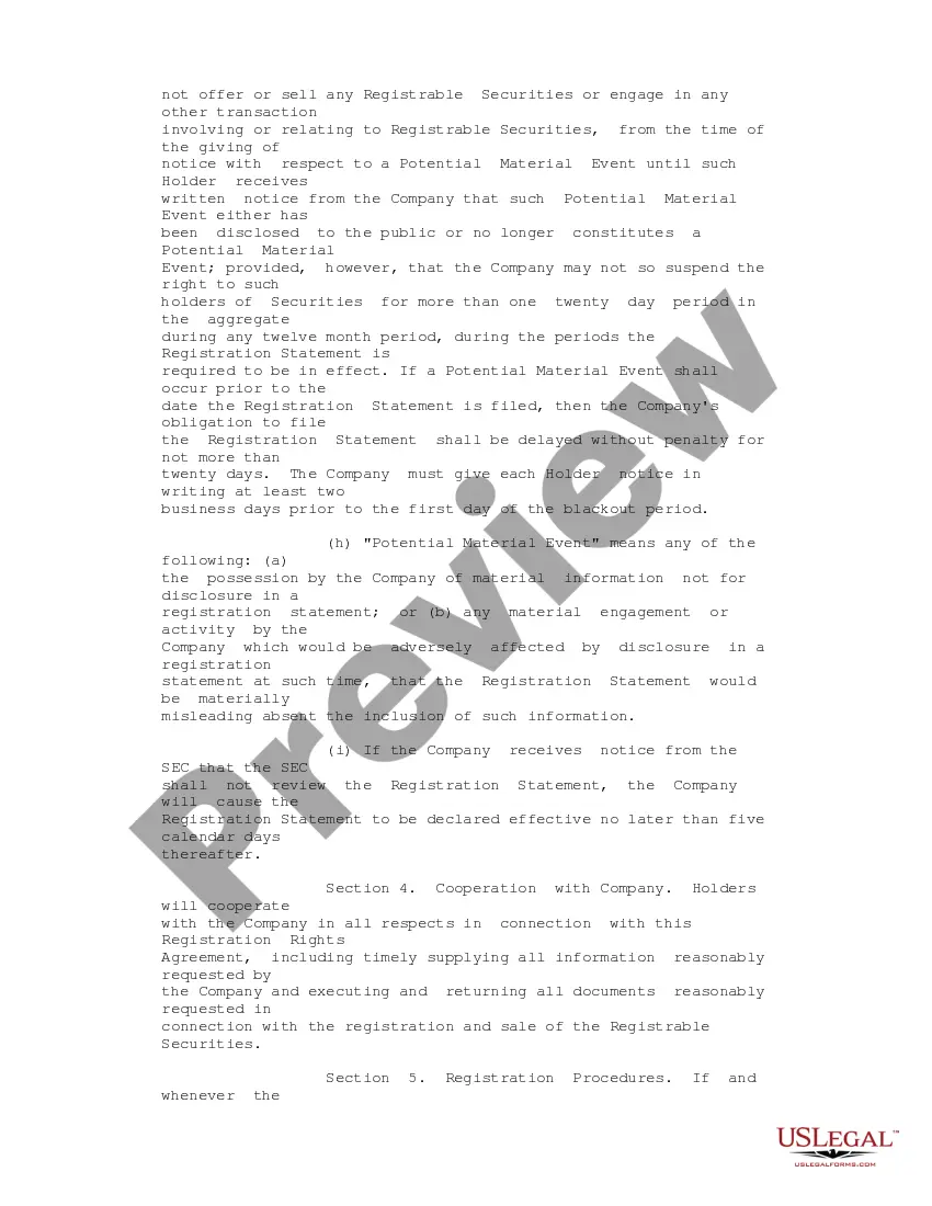 Get Registration Rights Agreement between ObjectSoft Corp. and Investors regarding sale and purchase of 6% Series G convertible preferred stocks Preview Registration Rights Agreement between ObjectSoft Corp. and Investors regarding sale and purchase of 6% Series G convertible preferred stocks