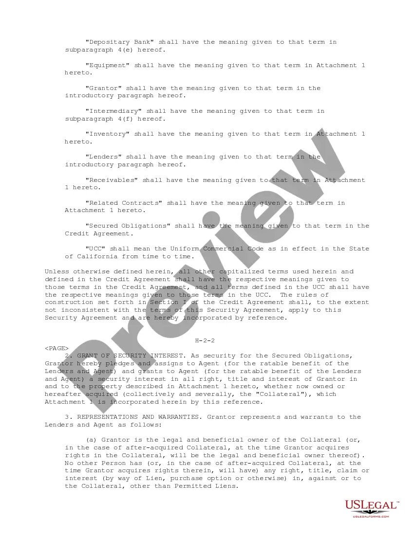 Get Domestic Subsidiary Security Agreement regarding ratable benefit of Lenders and Agent Preview Domestic Subsidiary Security Agreement regarding ratable benefit of Lenders and Agent