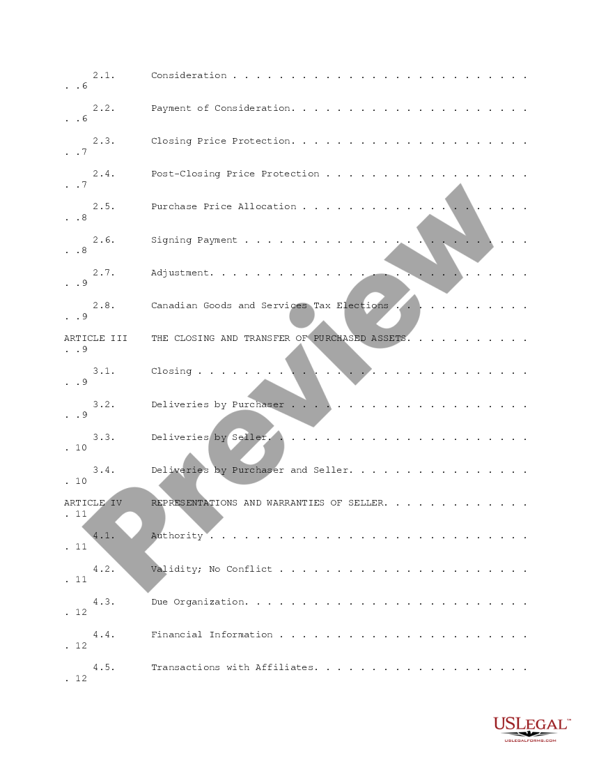 page 1 Sample Purchase and Sale Agreement and Sale of Assets between Moore North America, Inc., Vista DMS, Inc. and Vista Information Solutions, Inc. preview