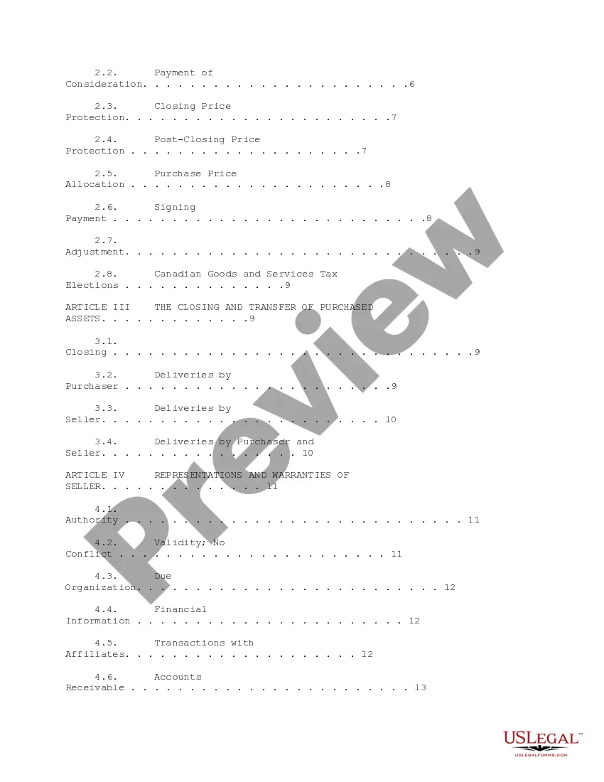 Preview Sample Purchase and Sale Agreement and Sale of Assets between Moore North America, Inc., Vista DMS, Inc. and Vista Information Solutions, Inc.