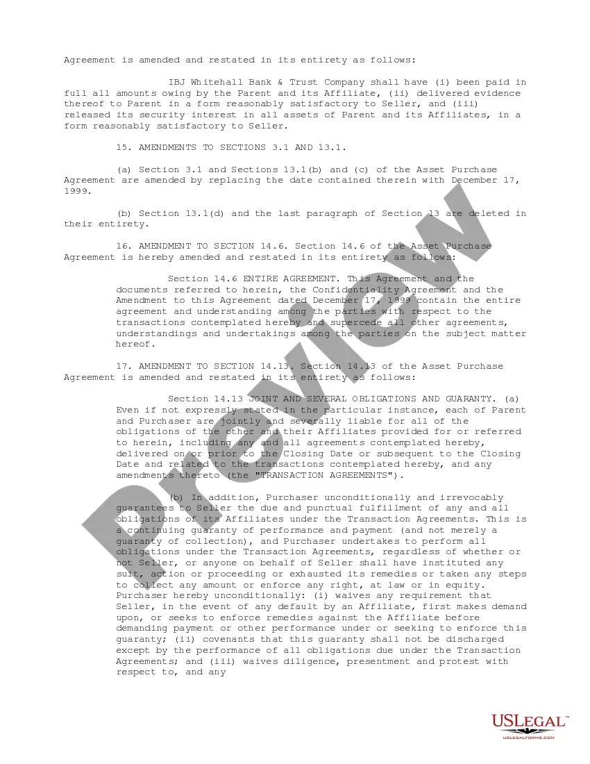 Get Amendment to Agreement for the Purchase and Sale of Assets between Moore North America, Inc., Vista DMS, Inc. and Vista Information Solutions, Inc. Preview Amendment to Agreement for the Purchase and Sale of Assets between Moore North America, Inc., Vista DMS, Inc. and Vista Information Solutions, Inc.