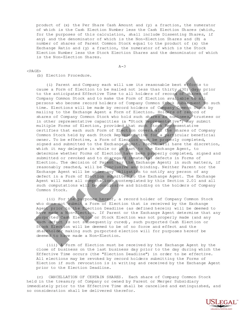 Preview Plan of Merger between Food Lion, Inc., Hannaford Brothers Company and FL Acquisition Sub, Inc.