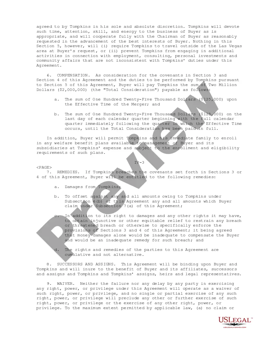 Get Sample Corporate Consulting and Noncompetition Agreement Preview Sample Corporate Consulting and Noncompetition Agreement