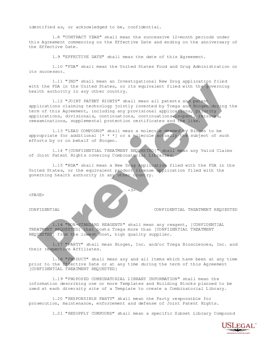 Preview Library Supply and Sublicense Agreement