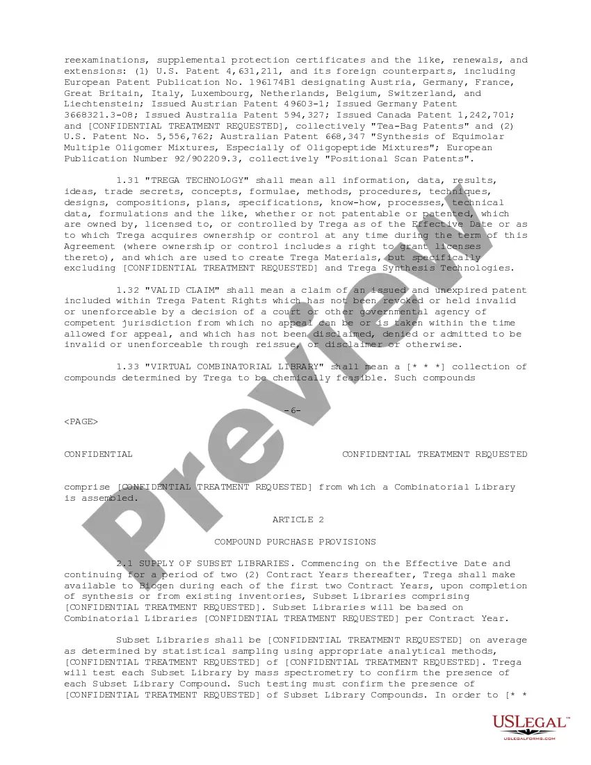 Preview Library Supply and Sublicense Agreement