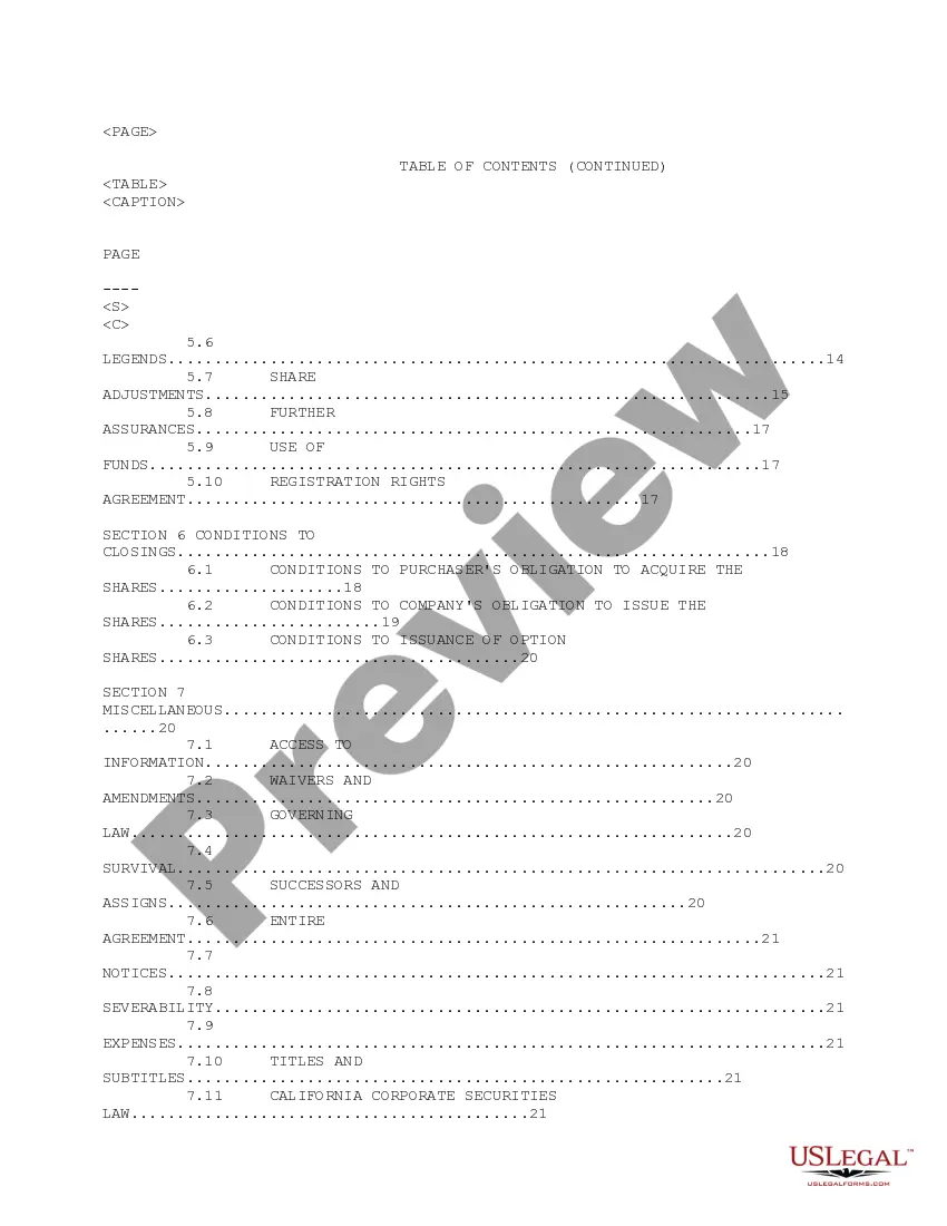 Get Sample Stock and Option Purchase Agreement between Supergen, Inc. and Abbott Laboratories, Inc. regarding authorization and sale of securities Preview Sample Stock and Option Purchase Agreement between Supergen, Inc. and Abbott Laboratories, Inc. regarding authorization and sale of securities