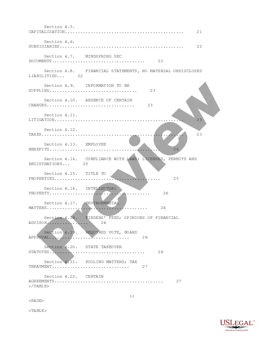 Get Plan of Reorganization by Earthlink Network, Inc., Mindspring Enterprises, Inc. and WWW Holdings, Inc. Preview Plan of Reorganization by Earthlink Network, Inc., Mindspring Enterprises, Inc. and WWW Holdings, Inc.