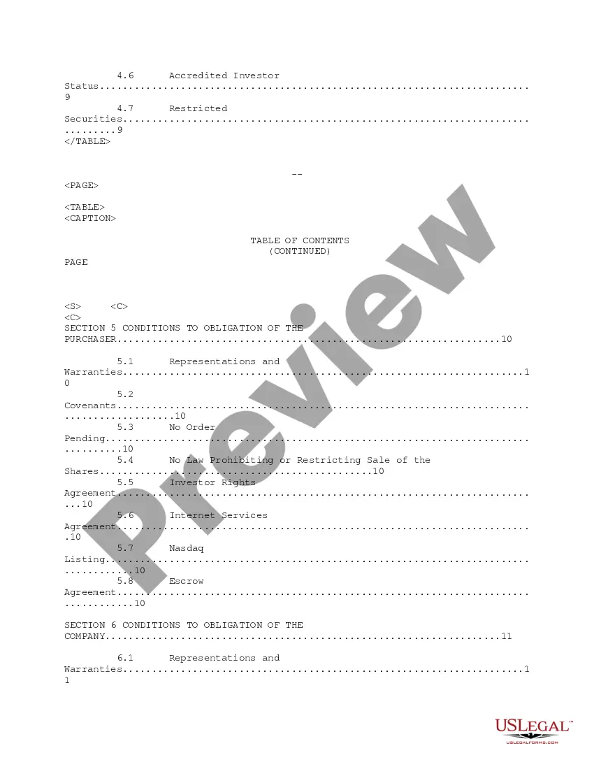 Sample Stock Purchase Agreement between Earthlink Network, Inc. and Apple  Computer, Inc - Sample Stock Agreement | US Legal Forms