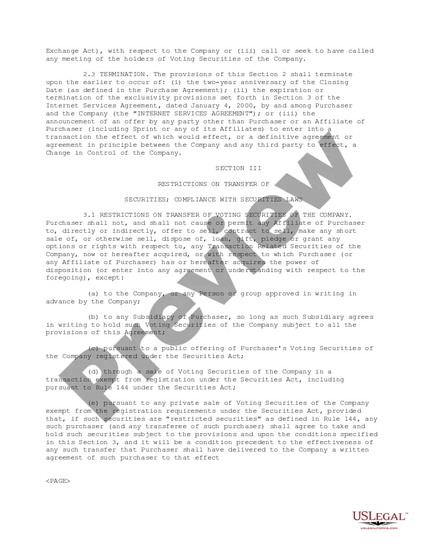 Preview Investor Rights Agreement regarding the purchase of Series C Preferred Stock shares