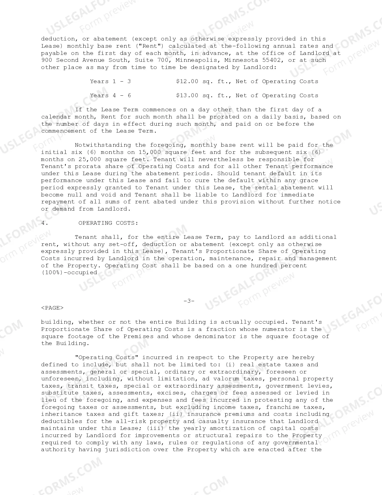 Preview Lease Agreement regarding lease of office building between Ryan Southbank II, LLC and Mindspring Enterprises, Inc.