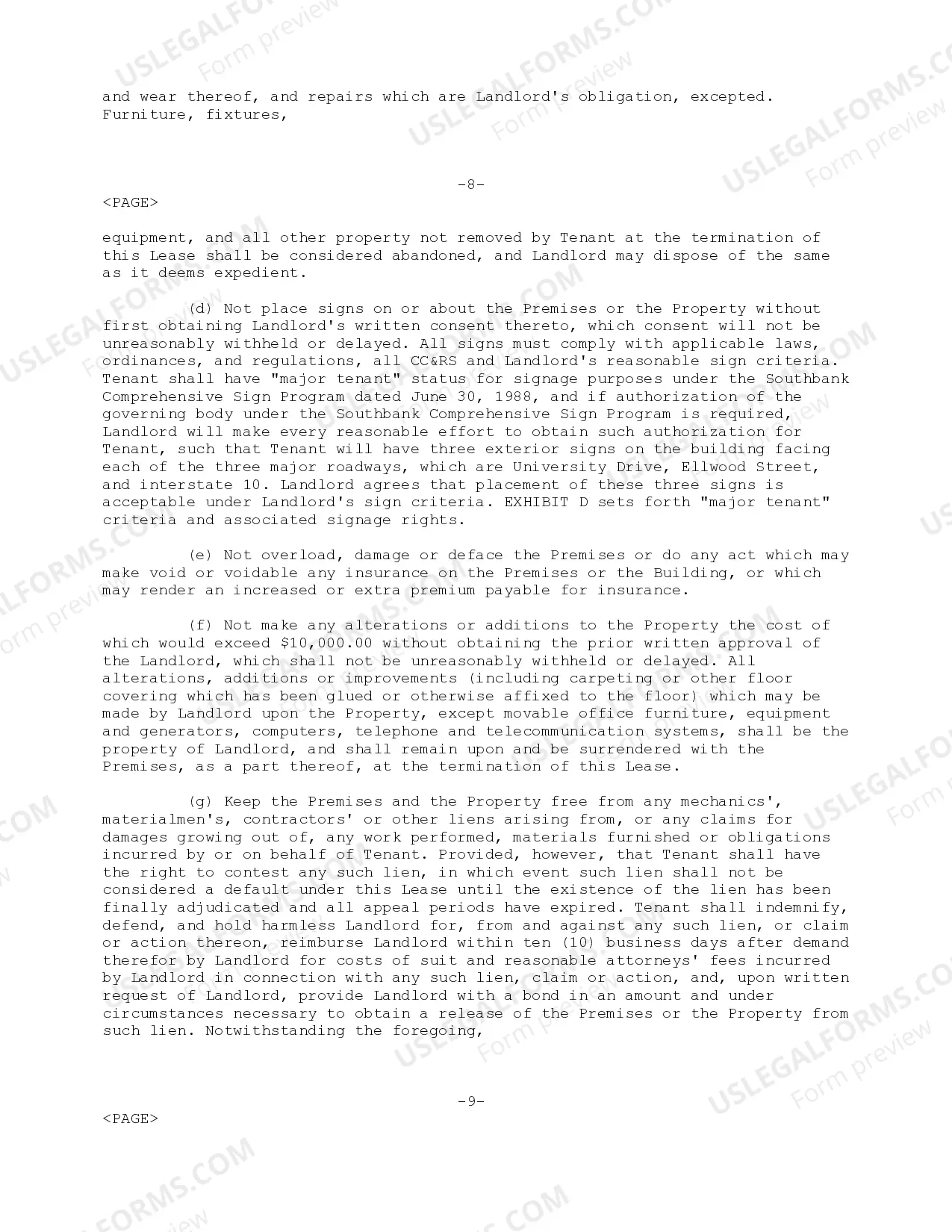 Preview Lease Agreement regarding lease of office building between Ryan Southbank II, LLC and Mindspring Enterprises, Inc.