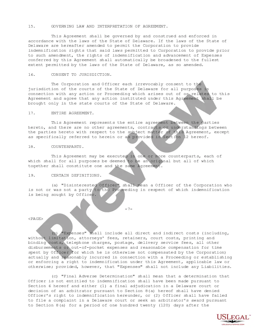 Get Indemnity Agreement between Centra Software, Inc. and officer of corporation Preview Indemnity Agreement between Centra Software, Inc. and officer of corporation