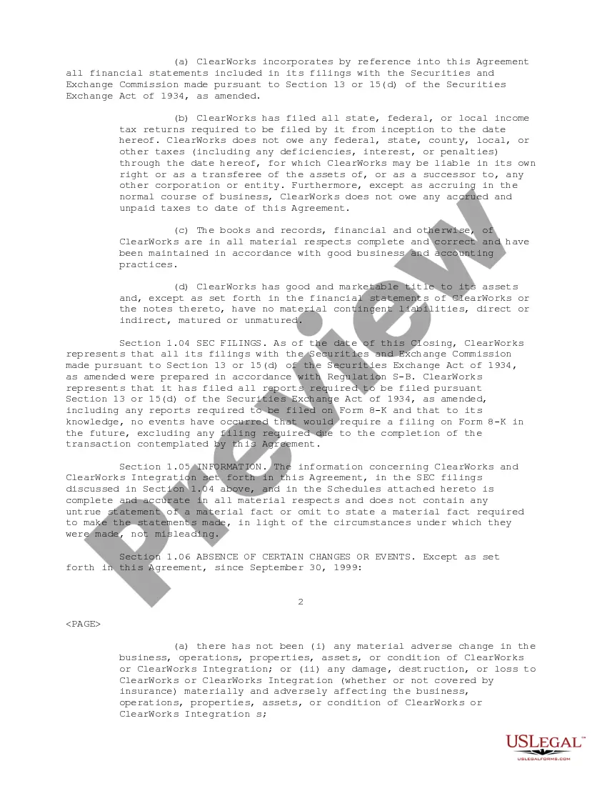 Preview Plan of Acquisition