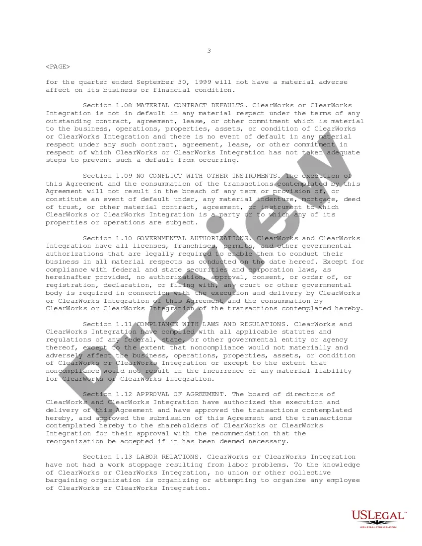 Preview Plan of Acquisition