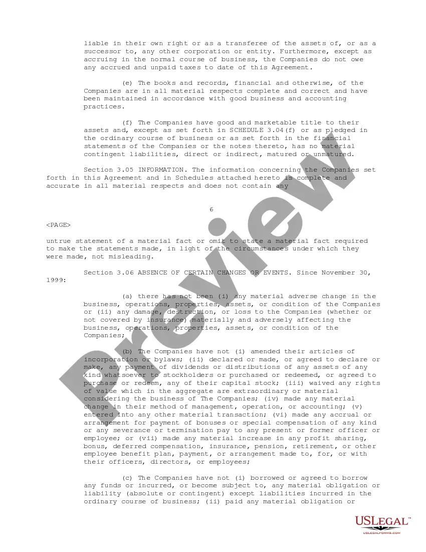 Preview Plan of Acquisition