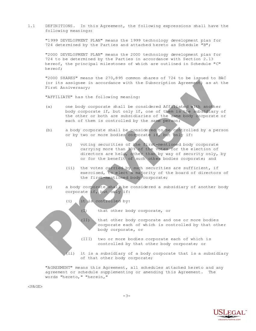 Preview Technology License Agreement regarding designing, developing and marketing Internet based electronic banking applications