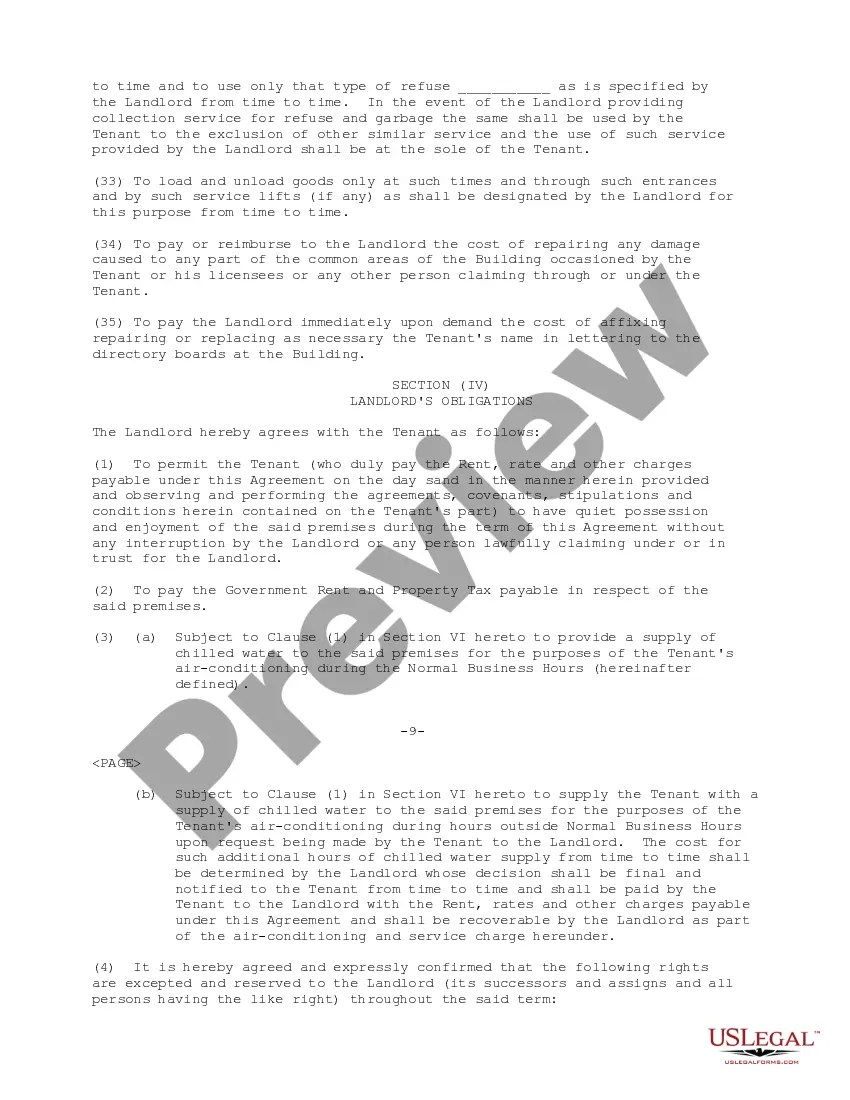Preview Tenancy Agreement between Sunnoon Development Limited and Orient Packaging Limited