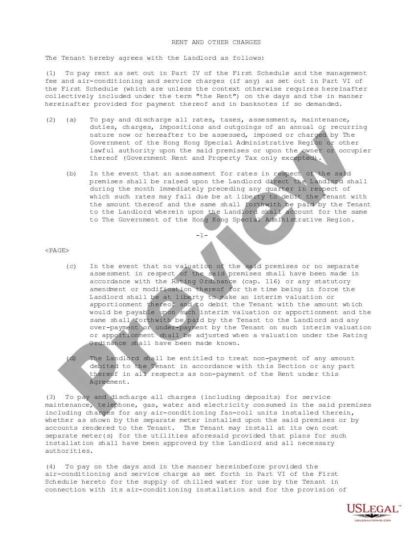 Preview Tenancy Agreement between Sunnoon Development Limited and Orient Packaging Limited