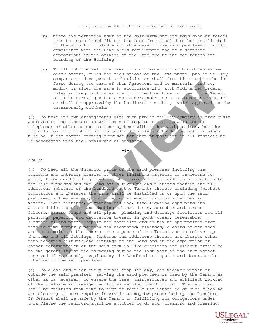 Preview Tenancy Agreement between Sunnoon Development Limited and Orient Packaging Limited