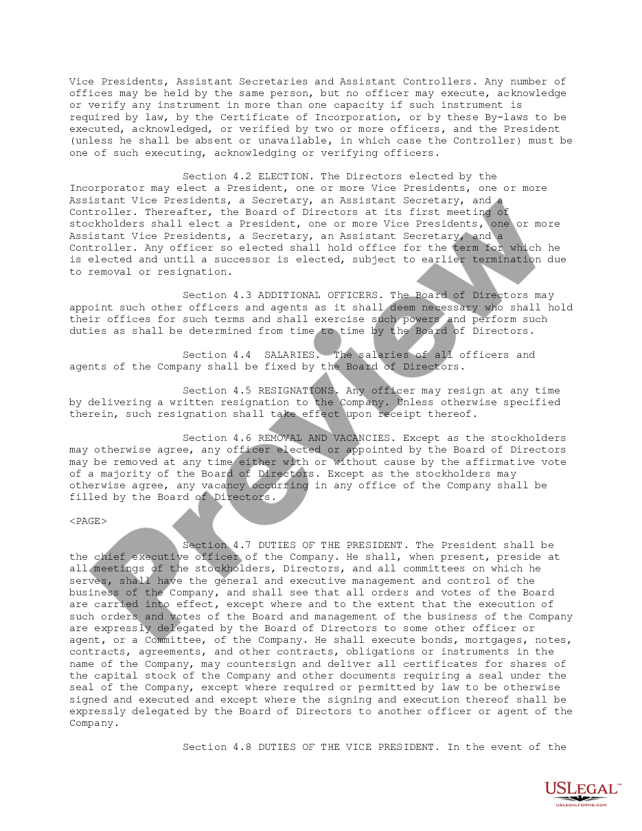 page 9 Bylaws of Millennium Network Technologies, Inc. preview