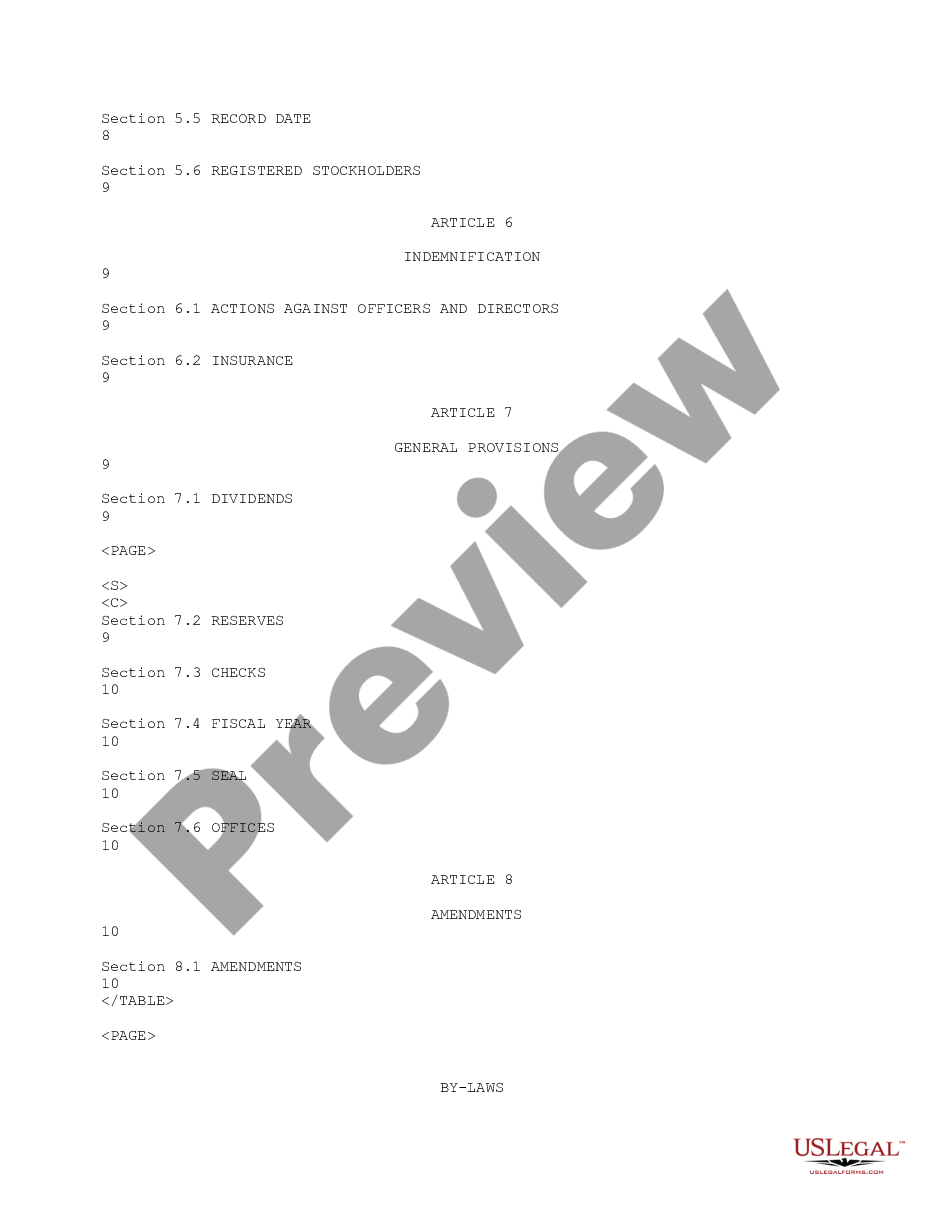 page 3 Bylaws of Millennium Network Technologies, Inc. preview