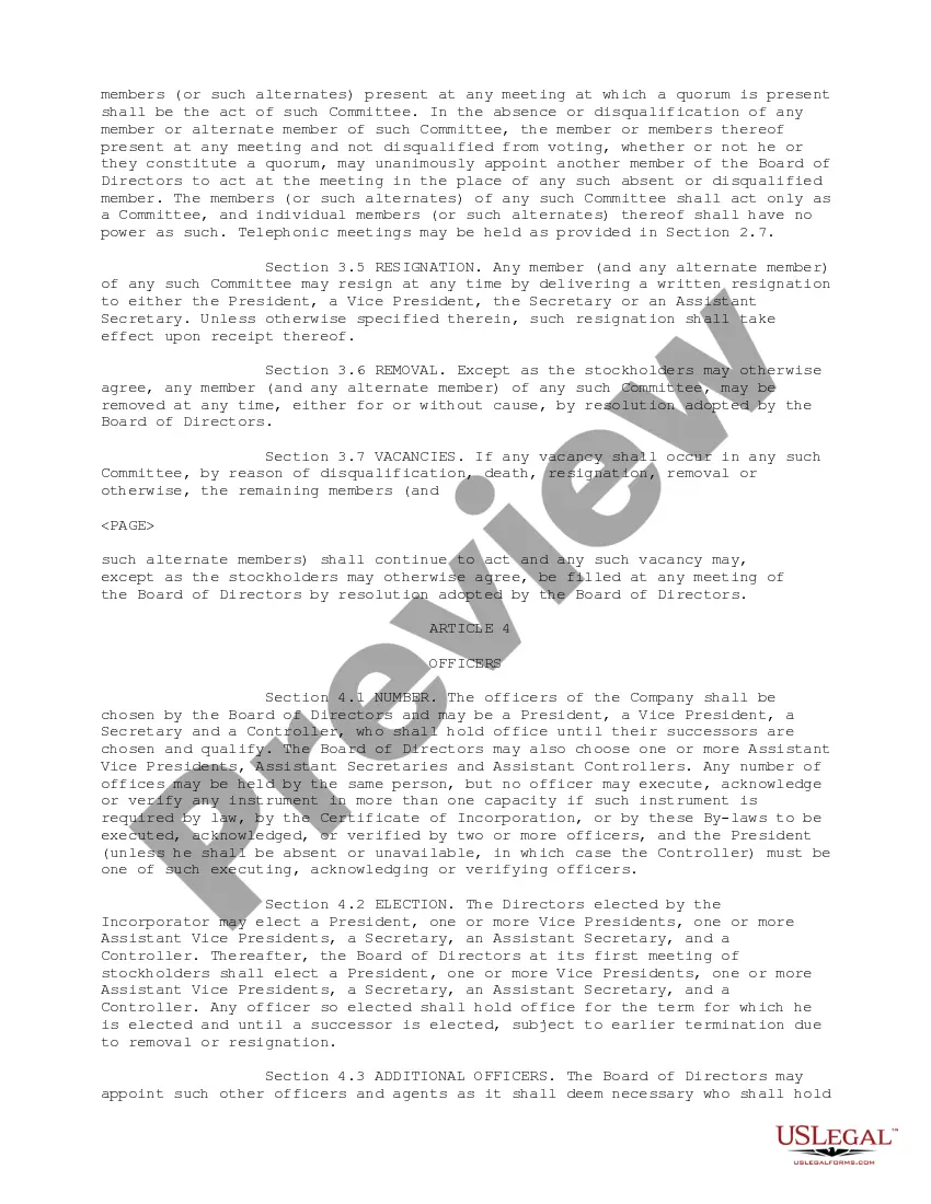 Preview Bylaws of Millennium Network Technologies, Inc.